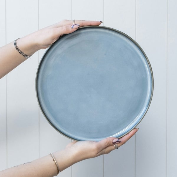 Scandi Home Oslo Blue Reactive Glaze Dinner Plate
