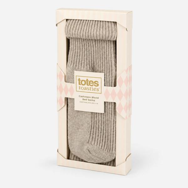 Totes 1PP CASHMERE TURN OVER TOP SOCKS Ankle Socks Socks   in  Brown