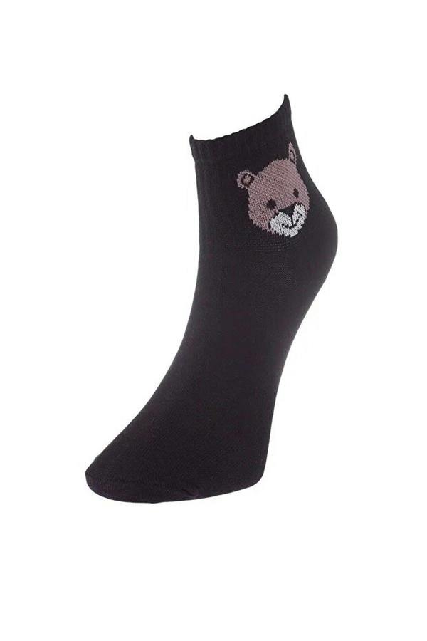 WOVCOR 5-Pack Cotton Teddy Bear Knit Socks