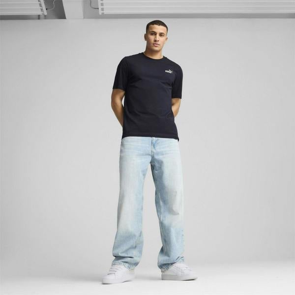 Puma Mens Essentials Small Logo T-Shirt - Navy - 