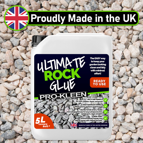 ProKleen Pro-Kleen Ultimate Rock Glue 20L (Covers 320 ft2) - Rock Glue Binder For Gravel, Stones, Slate & Mulch