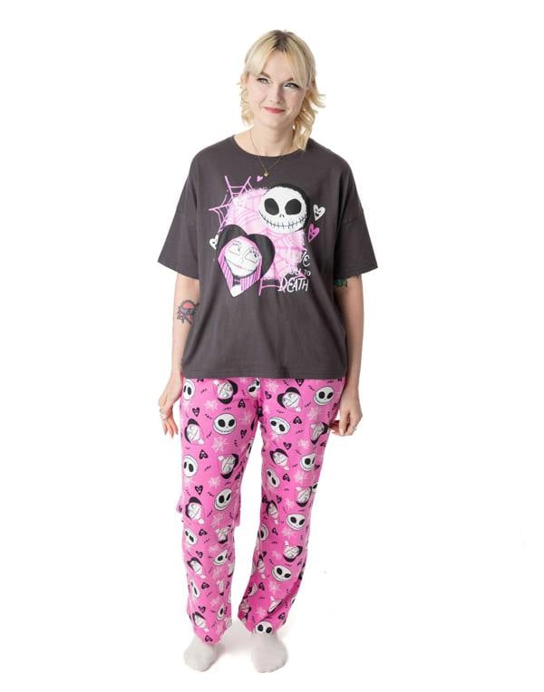 Disney The Nightmare Before Christmas Womens Multicoloured Sally Short Sleeve Long Leg Pyjama Set