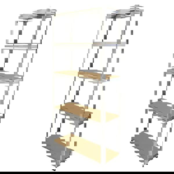 Monster Racking 4 x Galwix Galvanised Steel Shelves, 90cm Wide