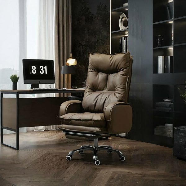 Manaia Recliner Office Chair With Footrest, Swivel-Weilai Concept-Weilai Concept