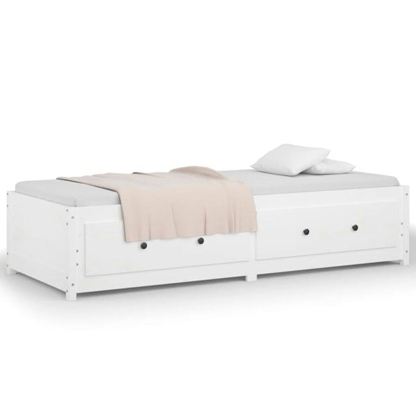 Berkfield Day Bed White 90x200 cm Solid Wood Pine