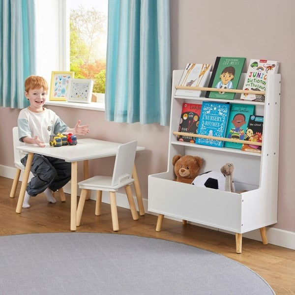 Liberty House Toys Kids White Bookcase and Toy Storage Cabinet