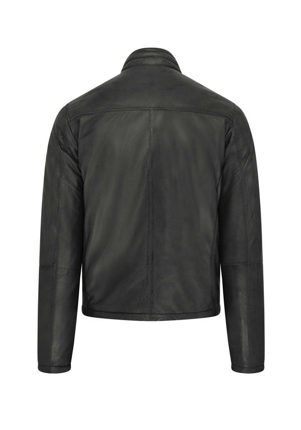 Infinity Leather Mens Hooded Reversible Bomber Leather Jacket - Raufoss