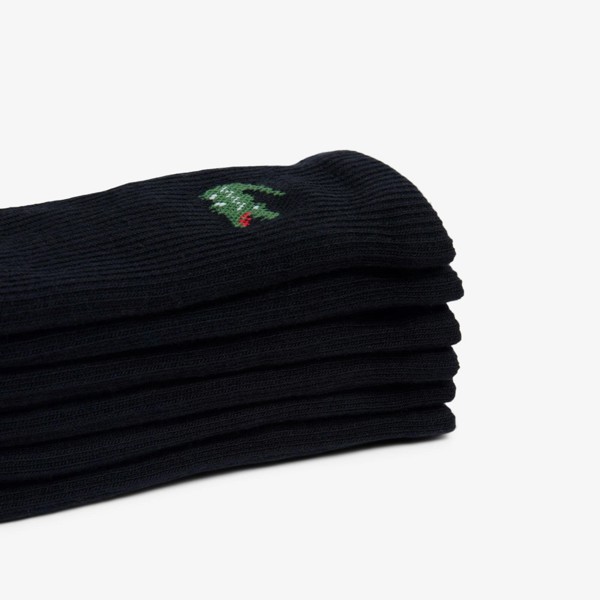 Lacoste 6-Pack Jacquard Crocodile  Sport Socks