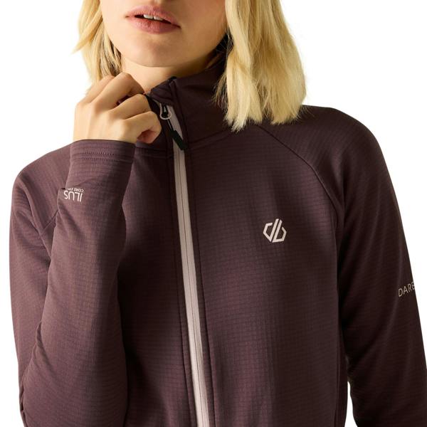 Dare 2B Womens/Ladies Lowline Core Stretch Full Zip Midlayer - Huckleberry - 