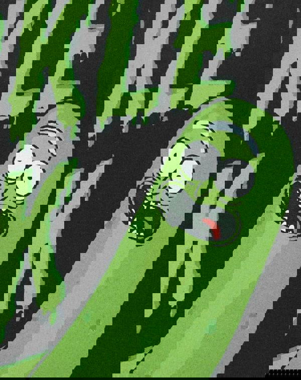 Rick And Morty Mens Black Pickle Rick Sweatshirt