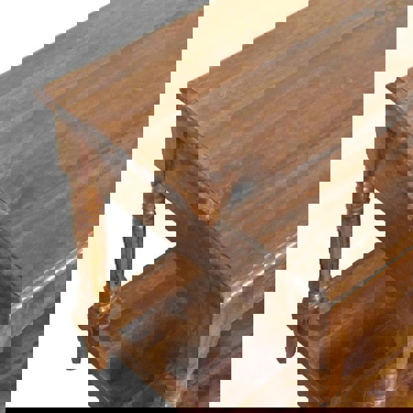 Artisan Furniture Solid Wood Turned Legs Chestnut 2 Drawer Coffee Table