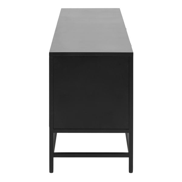 Furniture To Go Newcastle 3 Door Sideboard in Matt Black