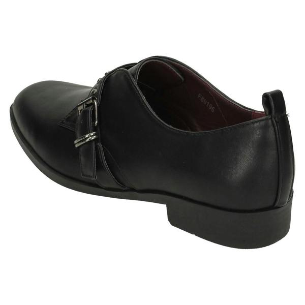 Spot On Ladies Spot On Low Heel Buckle Strap Shoes