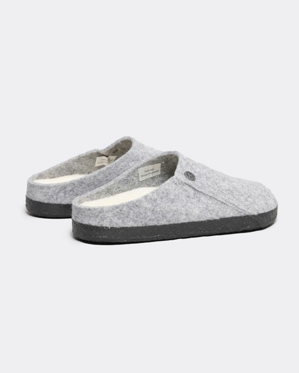 Birkenstock Zermatt Shearling FE Womens Clogs - Light Grey
