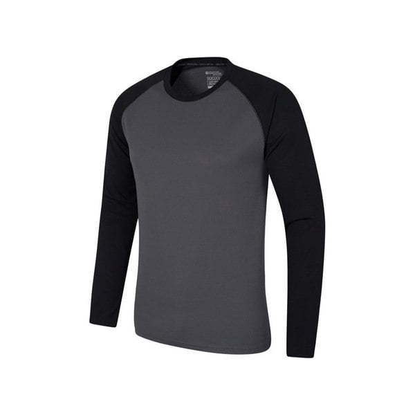 Mountain Warehouse Mens Endurance Long-Sleeved T-Shirt - Black