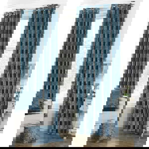 Riva Home Riva Paoletti Verona Eyelet Curtains - Teal