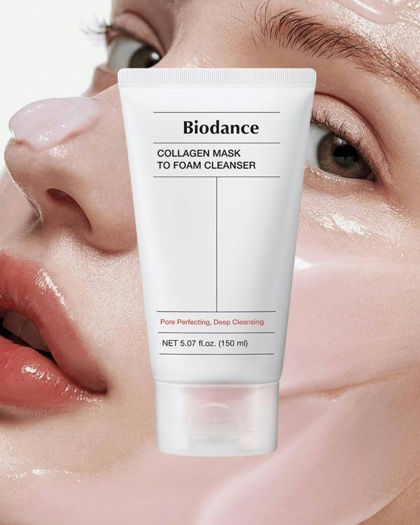 Biodance Mask to Foam – Professional-grade "Topical Pore Vacuum & 24-Hour Non-Stripping Collagen Cushion Primer" for securing a flawless profile, shop at Atelier De Glow UK.