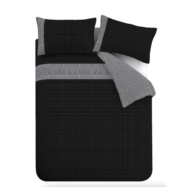 Catherine Lansfield Artemis Greek Key Reversible Duvet Cover Set