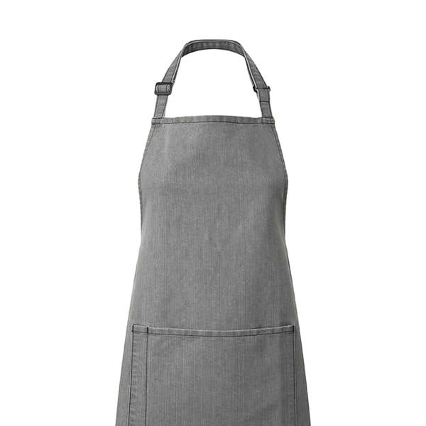 Premier Unisex Adult Colours Pocket Full Apron - Grey Denim