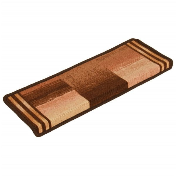 Berkfield Stair Mats Self-adhesive 5 pcs 65x21x4 cm Brown