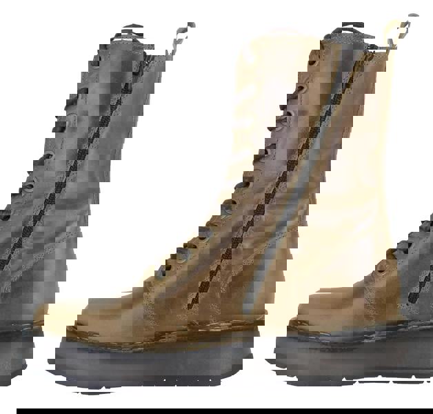 Fly London Rami Womens Zip Up Military Lace Up Style Ankle Boots