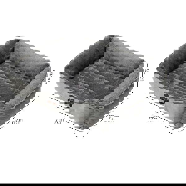 Skylos Orthopedic Dog Bed Large Soft Arctic Velvet Pet Bed Mattress Anti-Slip