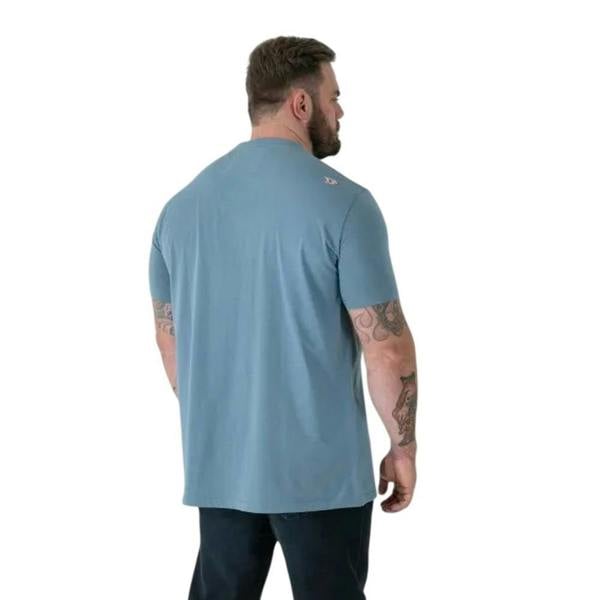 Duke Mens Miller D555 Bearded Skull Kingsize T-Shirt - Light Teal - 