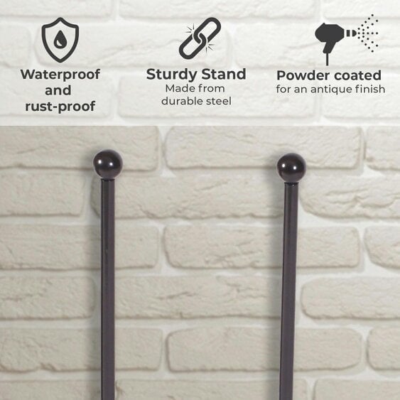 Neo Steel Black Powder Coated Boot Rack - Holds 4 Pairs