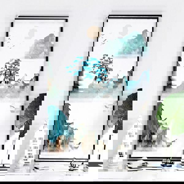 Japan art prints | set of 3 wall art prints for living room