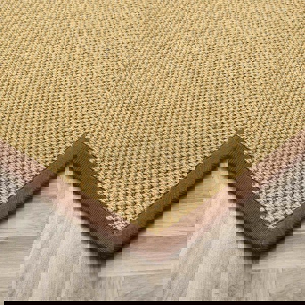 Luxurious Natural Non-Slip Sisal Rug | Bordered Design