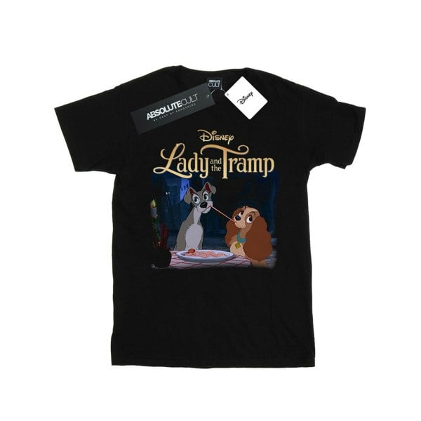 Disney Mens Lady And The Tramp Homage T-Shirt - Black