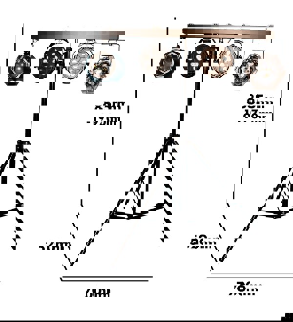 FX Lab Fxlab 4-Way Dj Light & Stand Set