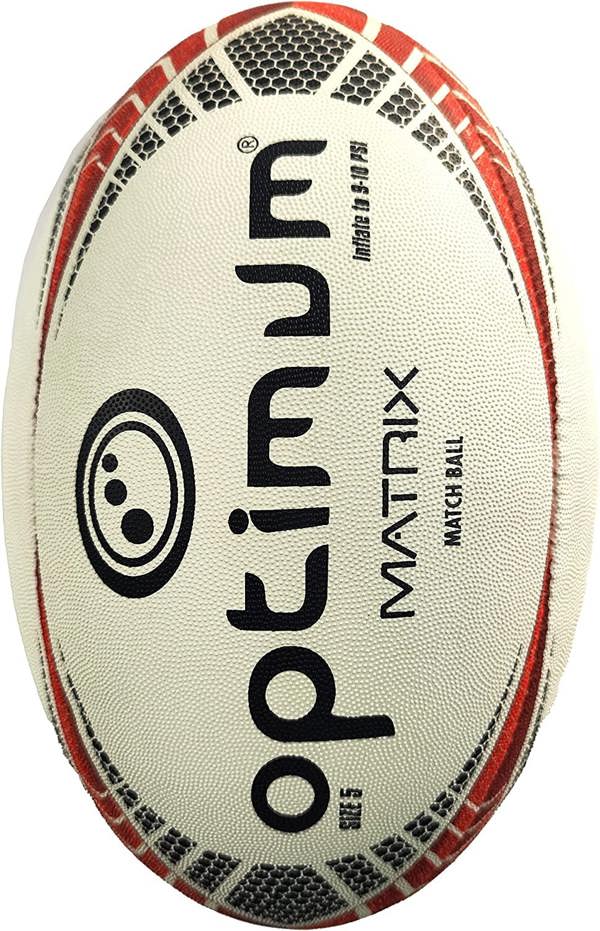 Matrix Match Quality Rugby Ball – Size 5 Grip & Flight - Optimum