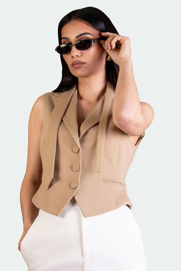 BALOU WOMENS TAILORED WAISTCOAT