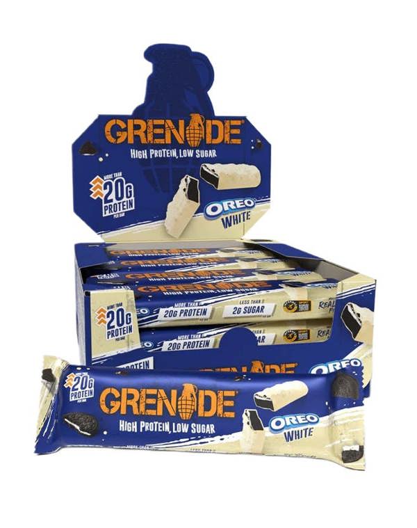 Grenade Protein Bars, OREO White - 12 x 60g