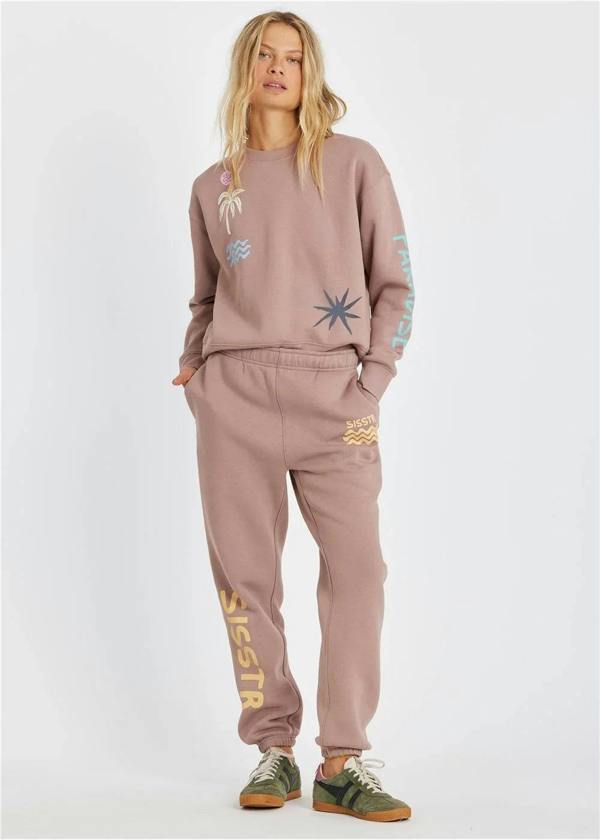 Sisstrevolution Sisstr Surf Long Sleeve Fleece Crew - sweet clay - S