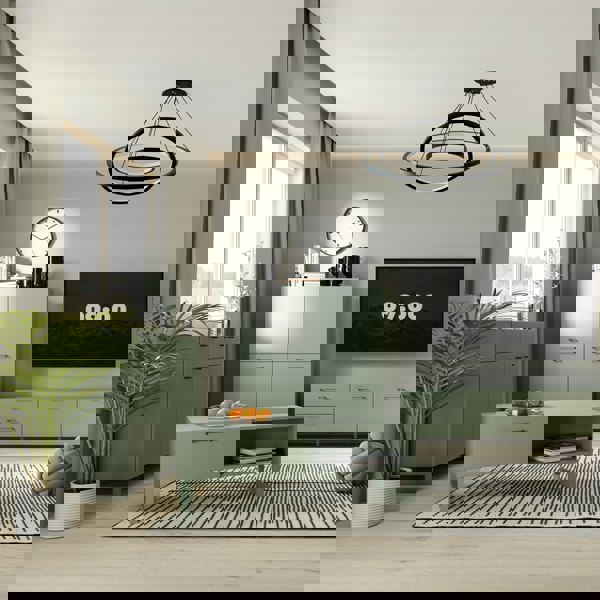 Furniture To Go Sali 2 Door  2 Drawer Chest in Sage Green