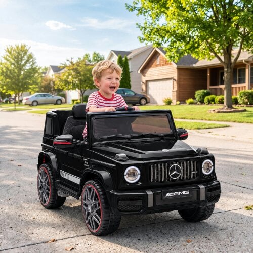 AIYAPLAY Licensed Mercedes-AMG G63 12V Kids Ride on Car with Remote