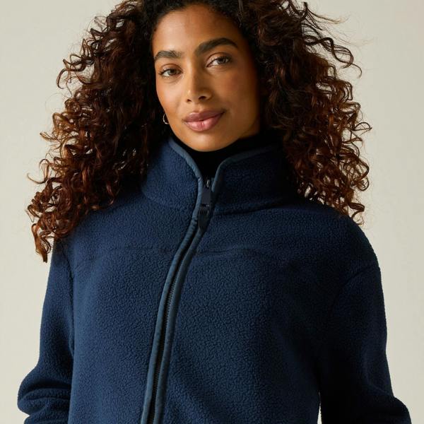 Regatta Womens/Ladies Frankie Borg Full Zip Fleece Jacket - Navy - 