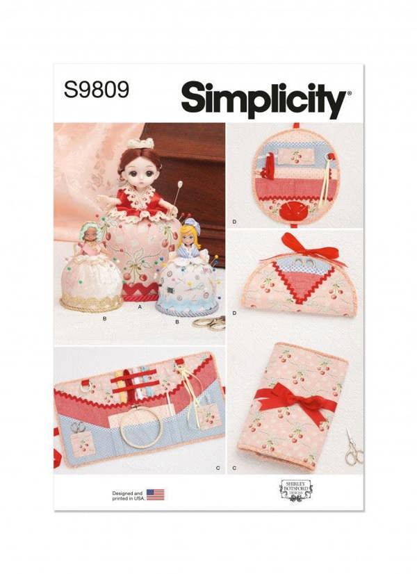 Simplicity Sewing Pattern 9809, Accessories OS (One Size) - Intermediate
