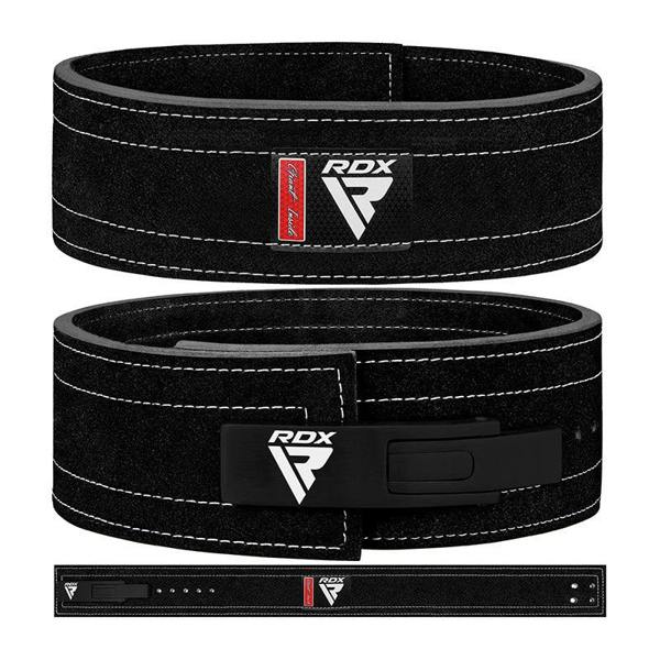 RDX Sports BELT PRO LIVER BUCKLE BLACK LEATHER PLUS