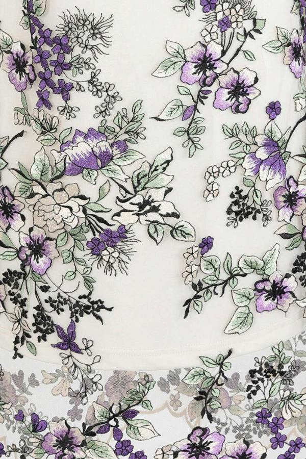 HotSquash Embroidered Cap Sleeve Party Dress