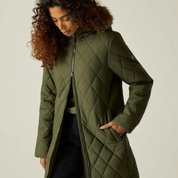 Regatta Womens/Ladies Fionne Long Length Jacket - Dark Khaki - 