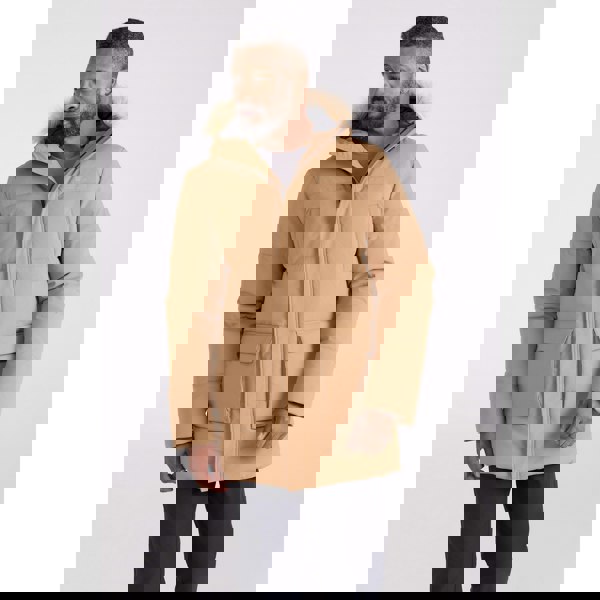 Mountain Warehouse Mens Fern Water Resistant Padded Parka - Tan