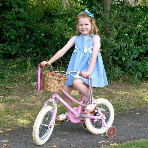 Rachel Riley Chambray Bow Dress