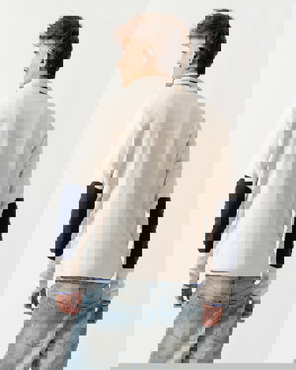 Napapijri Dergana Mens Half Zip Sweatshirt - Beige Dimity N1J