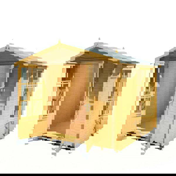 Shire Barn ale 9x9 Log Cabin 19mm interlock Cladding - Best Shed