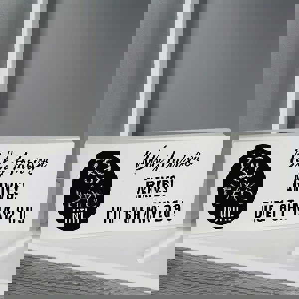 Personalised Memento Company Personalised Classic Chalk Countdown Wooden Mantel Decoration