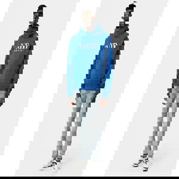 Amiri Logo Core Hoodie   in  Blue