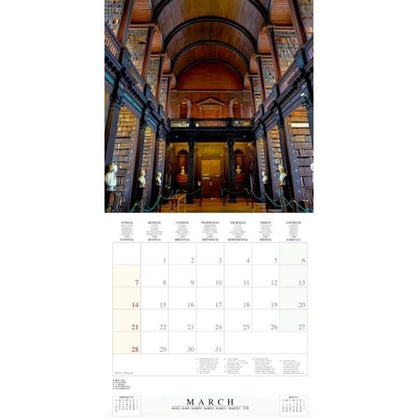 The Culture Of Books Calendar 2027, Wall Calendars, Month To View, History & Literature, Gift